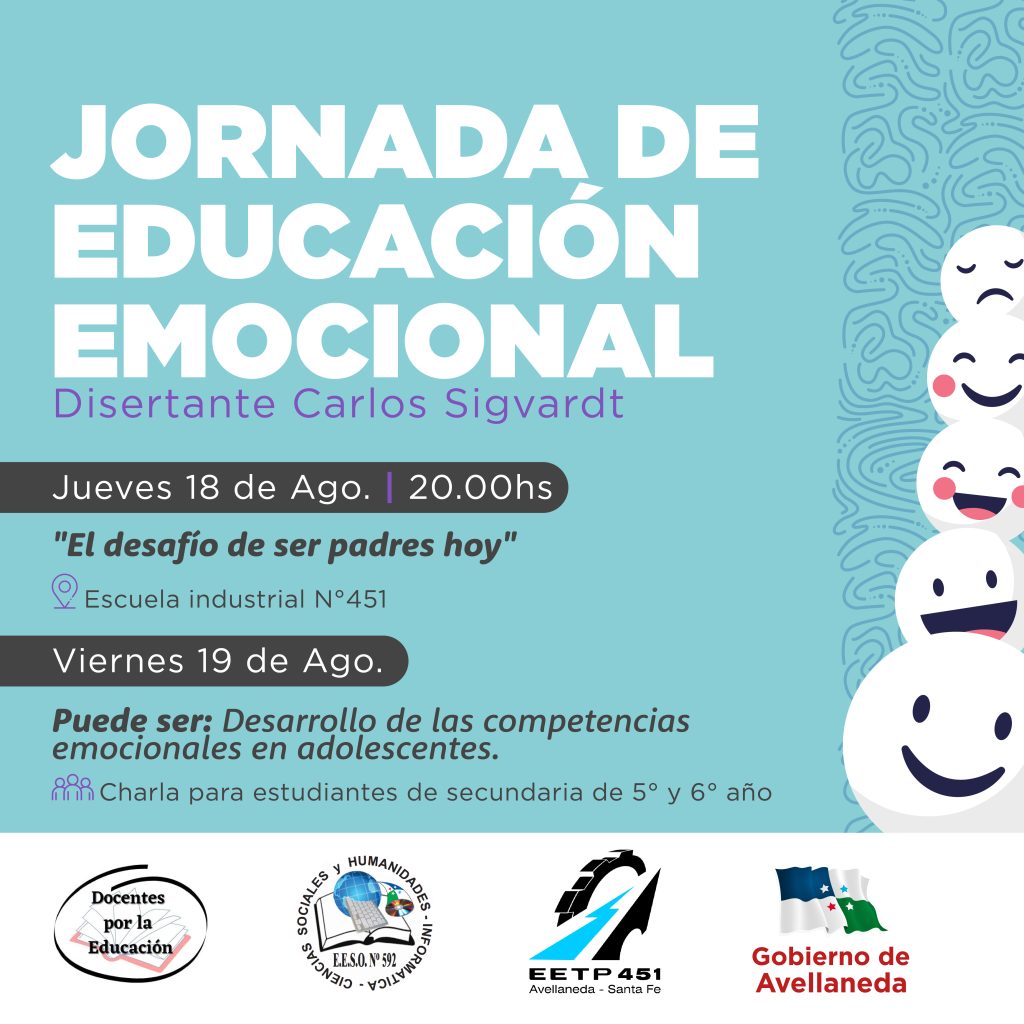Llega la Jornada de Educación emocional para padres y adolescentes en Avellaneda