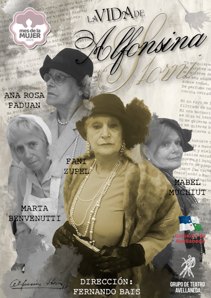 Mes de la mujer: El grupo de teatro Avellaneda presenta “La vida de Alfonsina Storni”  