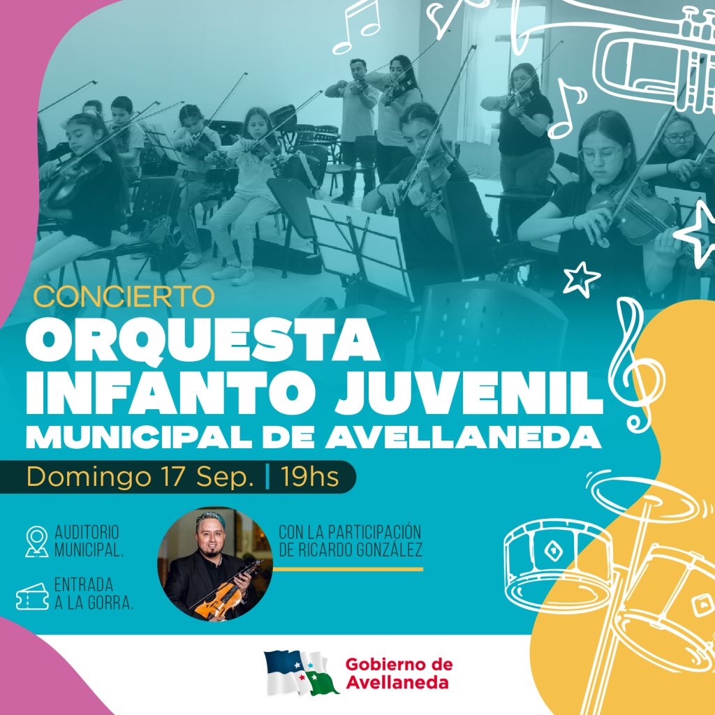Con invitados especiales, Avellaneda se engalana con un nuevo Concierto de la Orquesta infanto juvenil
