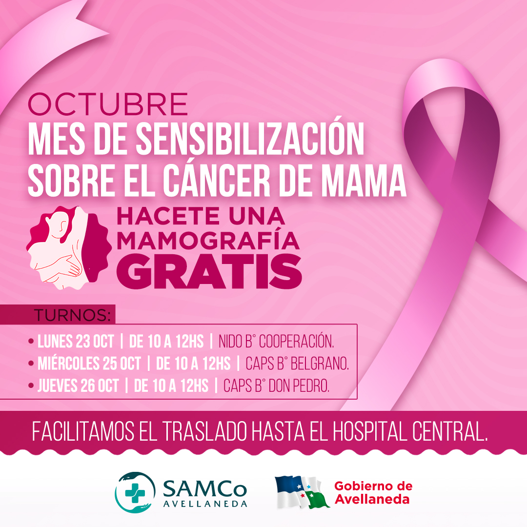 En este Octubre rosa, reservá turno para mamografiarte gratis ...